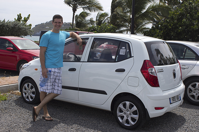 Our teeny tiny little rental car