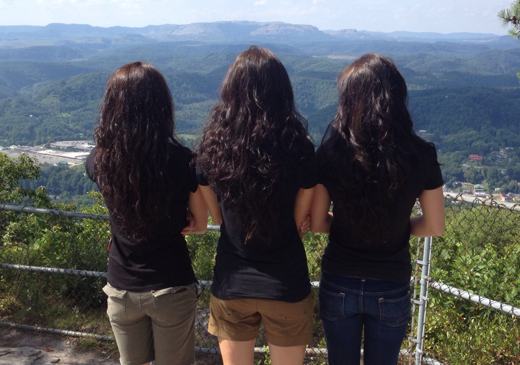 Sister, friend and I. Can you tell who is who? Crazy right!? 